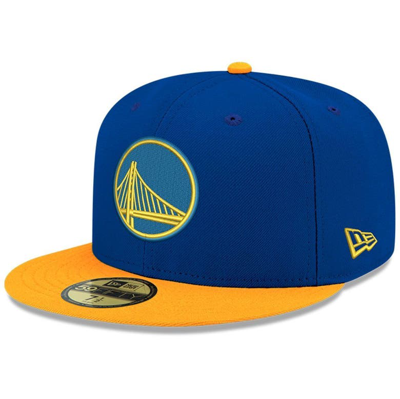 Shop New Era Royal Golden State Warriors 2-tone 59fifty Fitted Hat