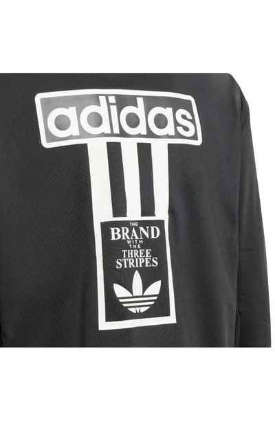 Shop Adidas Originals Kids' Adibreak Recycled Polyester Zip Hoodie In Black/ White