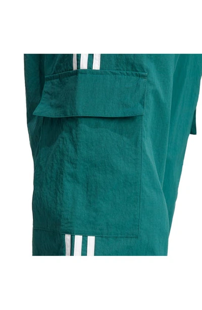 Shop Adidas Originals Adicolor Classics Lifestyle 3-stripe Cargo Pants In Collegiate Green