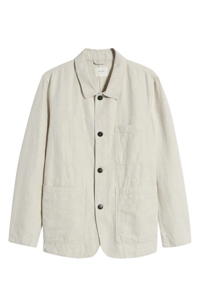 Shop Billy Reid Natchez Linen & Cotton Chore Coat In Natural