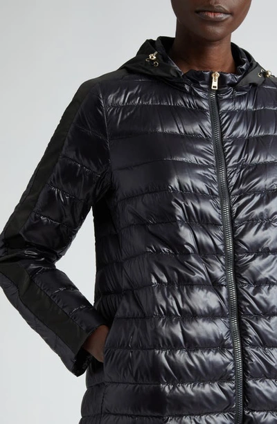 Shop Herno Hooded Ultralight Nylon Down Jacket In Black