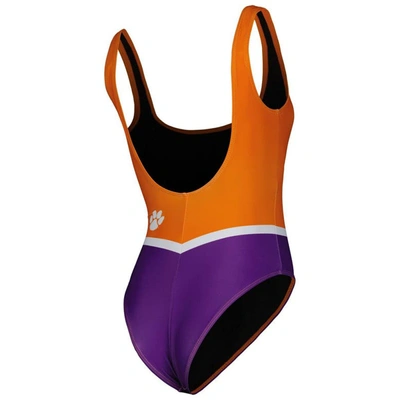 Shop Foco Orange Clemson Tigers One-piece Bathing Suit