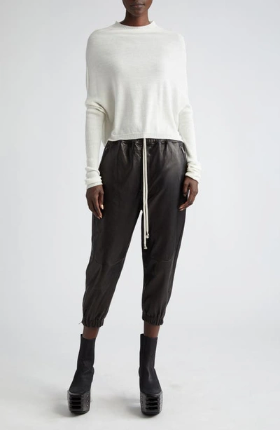 Shop Rick Owens Crater Cashmere Sweater In Milk