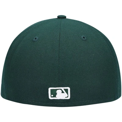 Shop New Era Green Milwaukee Brewers White Logo 59fifty Fitted Hat