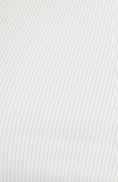 Bp. Compact Rib Crop Baby Tee In White Blanc