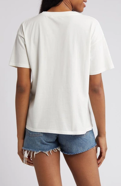 Rip Curl Logo Graphic Cotton T-shirt In Bone