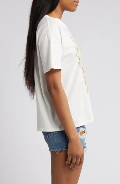 Rip Curl Logo Graphic Cotton T-shirt In Bone