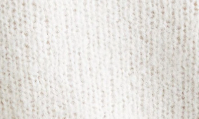 Shop Sandy Liang Skylark Crop Wool & Alpaca Blend Sweater In Bone