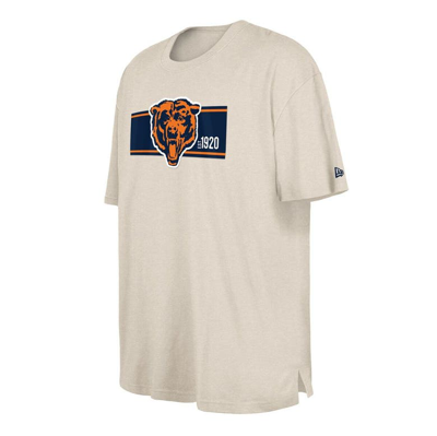 Shop New Era Cream Chicago Bears Third Down Big & Tall Historic T-shirt