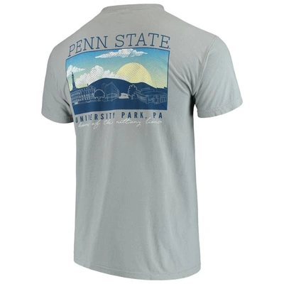 Shop Image One Gray Penn State Nittany Lions Comfort Colors Campus Scenery T-shirt