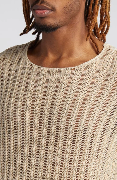 Shop Topman Sweater Knit T-shirt In Stone