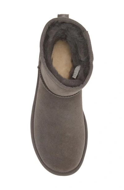 Shop Ugg Classic Mini Ii Genuine Shearling Lined Boot In Grey Suede