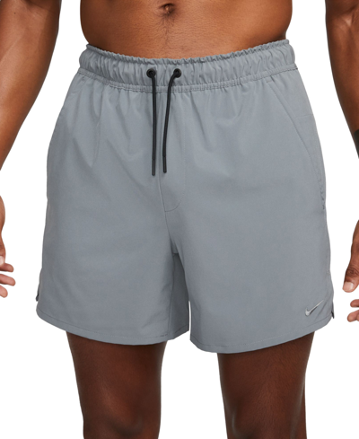Shop Nike Men's Unlimited Dri-fit Versatile 5" Shorts In Smoke Grey,htr,black