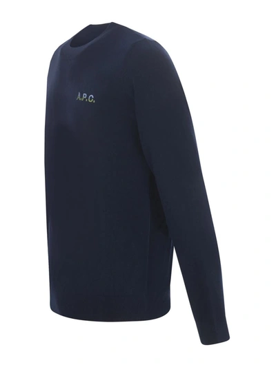 Shop Apc A.p.c. Sweater  "alois" In Blue