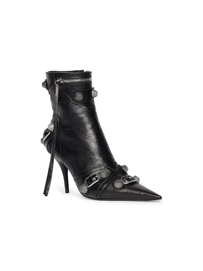 Shop Balenciaga Cagole Boots Shoes In Black