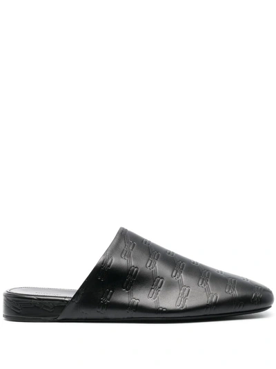 Shop Balenciaga Slippers In Black