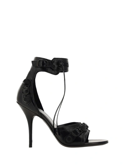 Shop Balenciaga Sandals In Blackblack