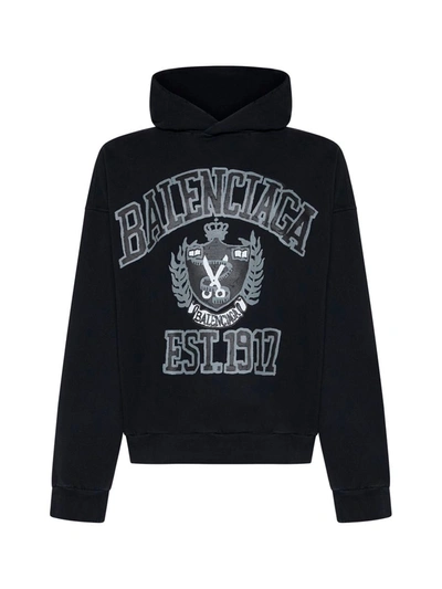Shop Balenciaga Sweaters In Washed Black/black