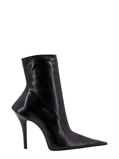 Shop Balenciaga Witch Leather Boots In Black