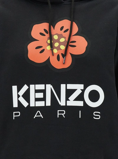 Shop Kenzo Boke Flower Classic Hoodie In Black