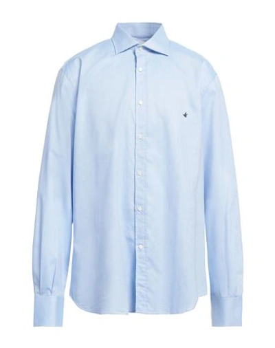 Shop Brooksfield Man Shirt Light Blue Size 17 ½ Cotton