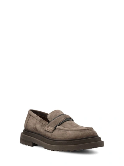 Shop Brunello Cucinelli Low Shoes In Gray