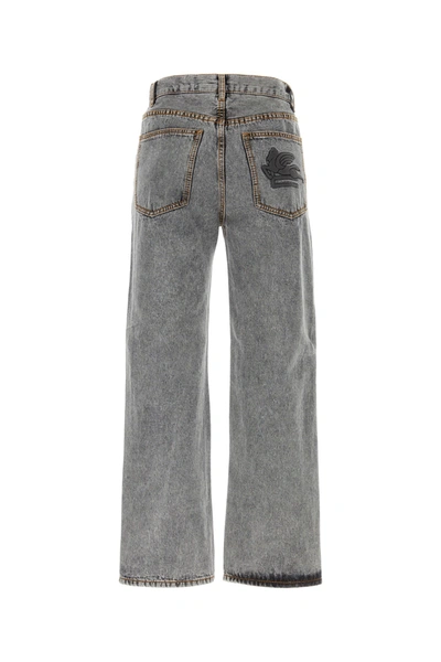 Shop Etro Jeans In Gray