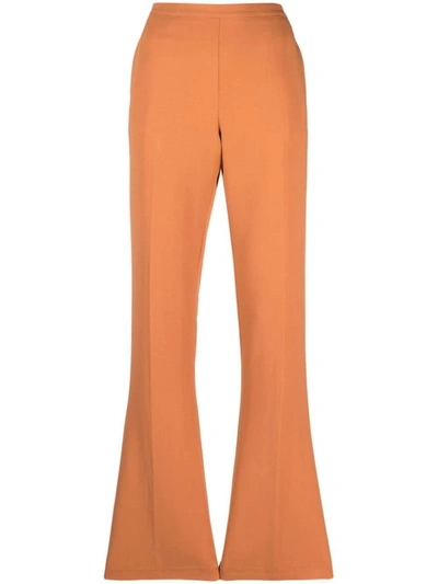 Forte Forte Pressed-crease Tailored Trousers In Pink & Purple