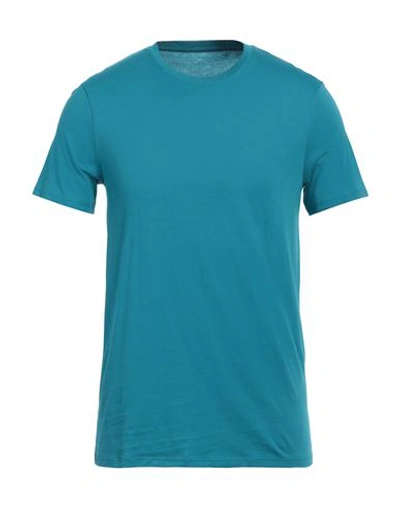 Shop Armani Exchange Man T-shirt Pastel Blue Size Xl Pima Cotton