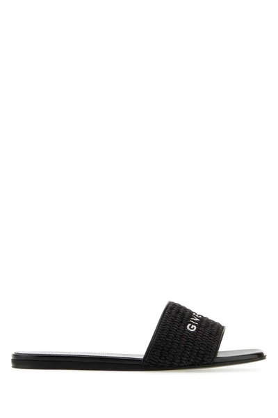Shop Givenchy Plage Capsule 4g Slides In Black
