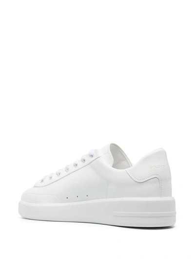 Shop Golden Goose Purestar Sneakers In White Vegan Leather