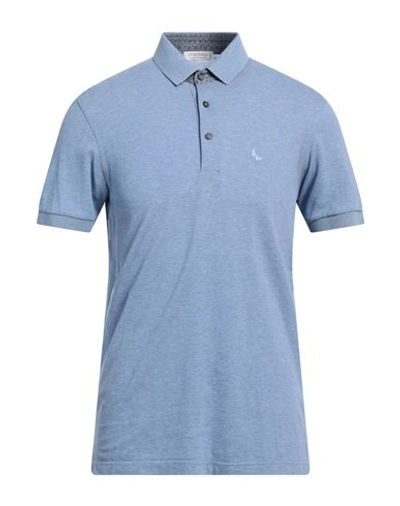 Shop Gran Sasso Man Polo Shirt Sky Blue Size 36 Cotton
