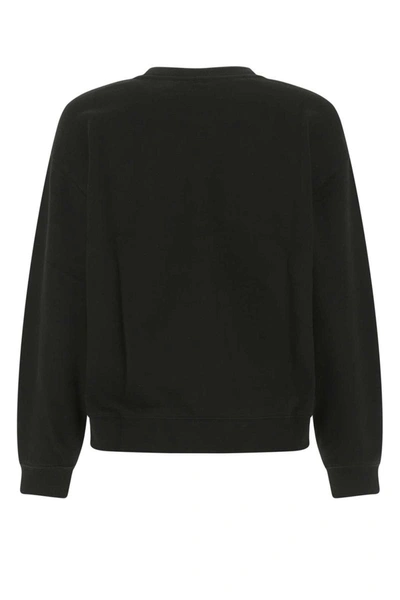 Shop Kenzo Logo Cotton Sweatshirt In Black