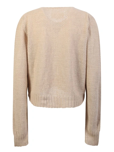 Shop Maison Margiela Cardigans In Beige