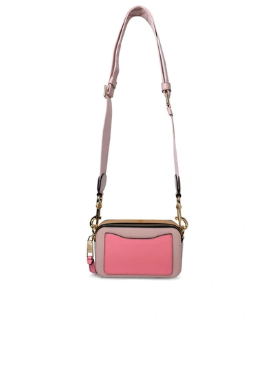 Shop Marc Jacobs 'snapshot' Pink Saffiano Leather Bag