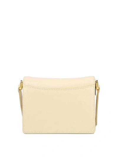 Shop Marni 'trunk Soft E/w' Ivory Cowhide Mini Bag In Avorio