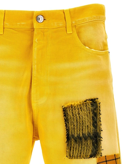 Shop Marni Trousers In Yellow