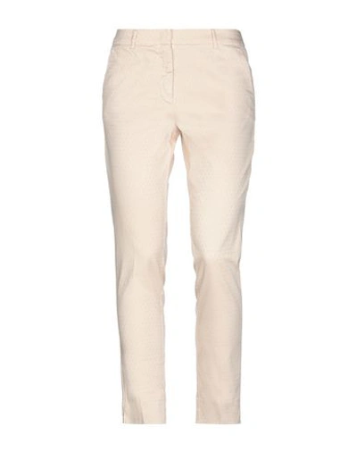 Rossopuro Woman Pants Sand Size 2 Cotton, Elastane In Beige