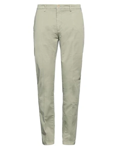 Yan Simmon Man Pants Sage Green Size 40 Cotton, Elastane In Sage Green