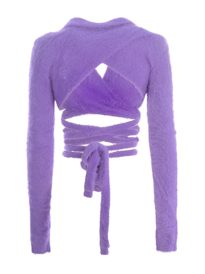 Shop Philosophy Di Lorenzo Serafini Striped Pattern Pants In Purple