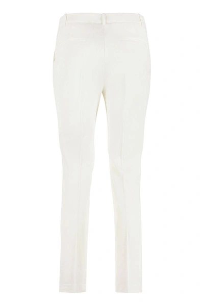 Shop Pinko Trousers  "bello" In White