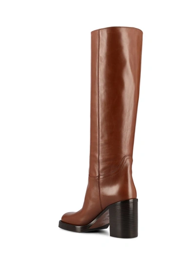 Shop Prada Boots In Cognac