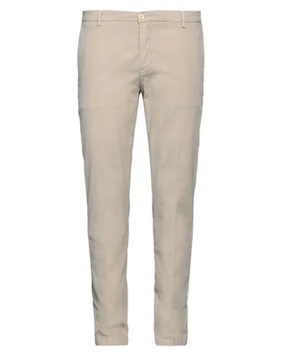 Shop Yan Simmon Man Pants Beige Size 38 Cotton, Elastane