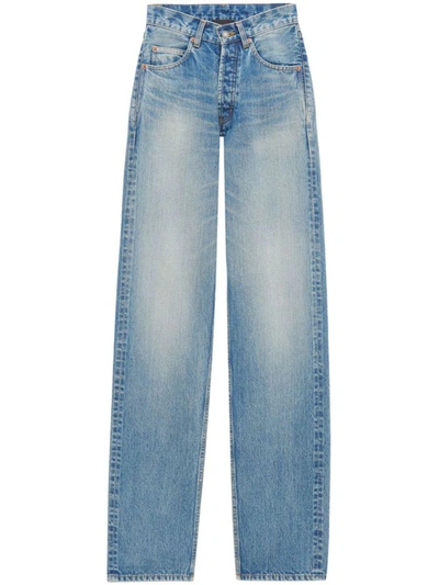 Shop Saint Laurent Jeans Clothing In Blue
