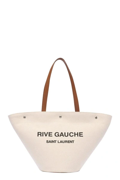 Shop Saint Laurent Shoulder Bag In Lightbeige