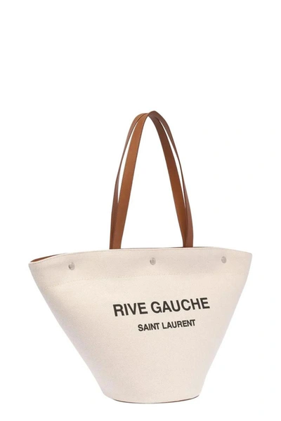 Shop Saint Laurent Shoulder Bag In Lightbeige