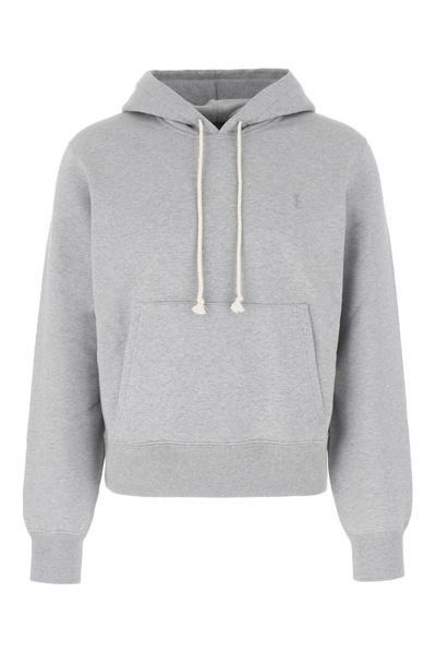 Shop Saint Laurent Sweatshirts In Gray
