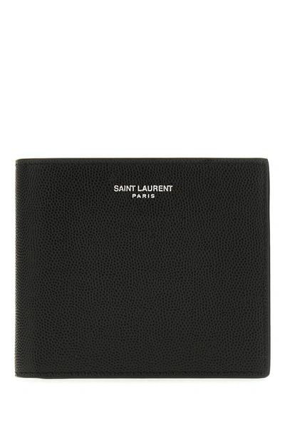 Shop Saint Laurent Wallets & Card Holders In Nero