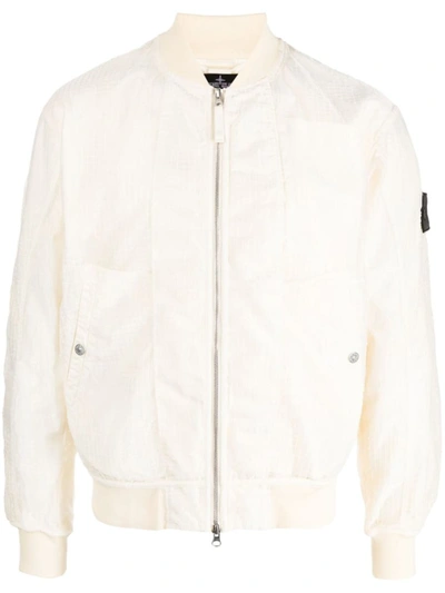 Shop Stone Island Shadow Project Jackets In White