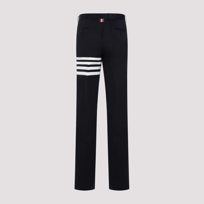 Shop Thom Browne Cotton Pants Clothing In Blue